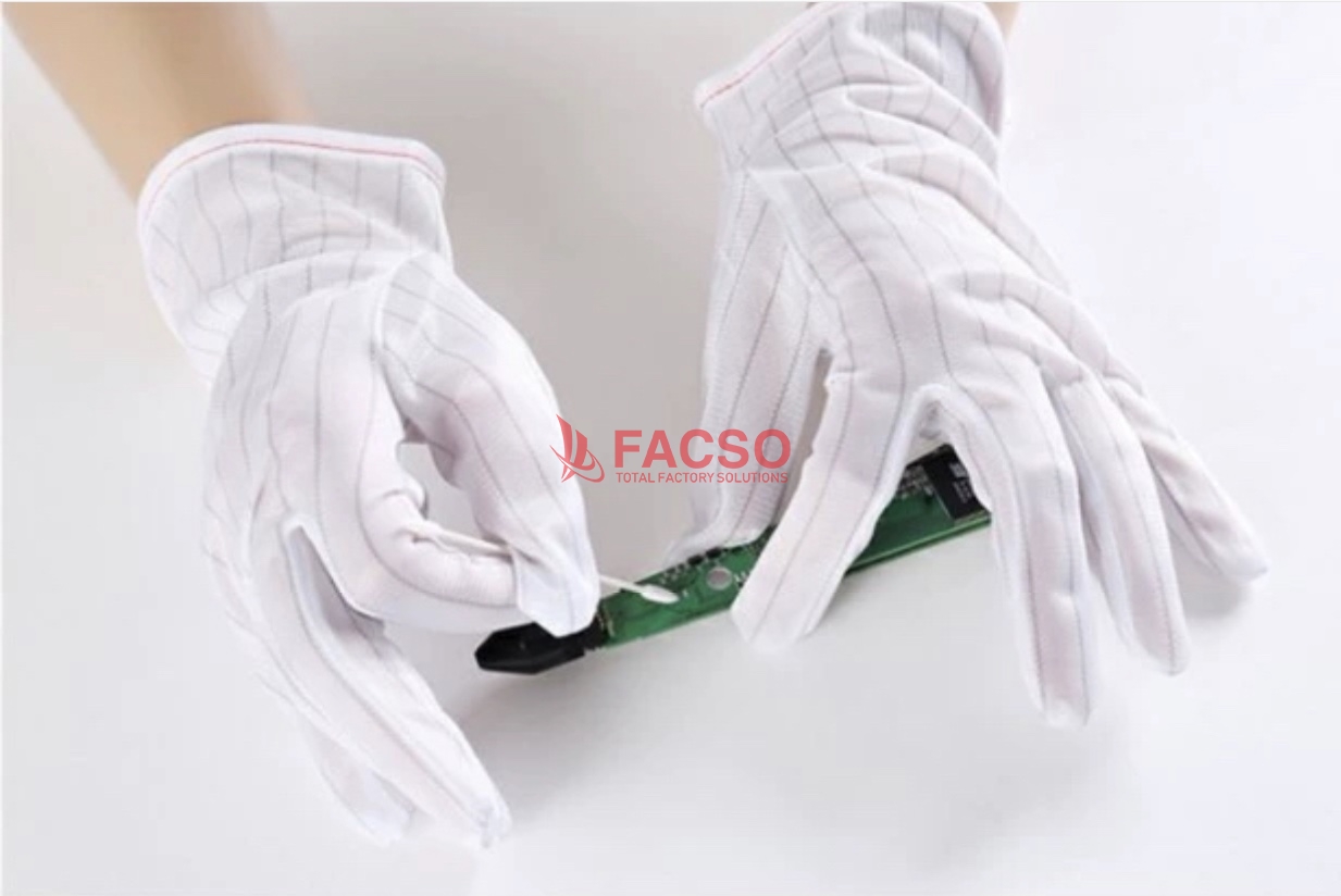 Găng Tay Vải Chống Tĩnh Điện