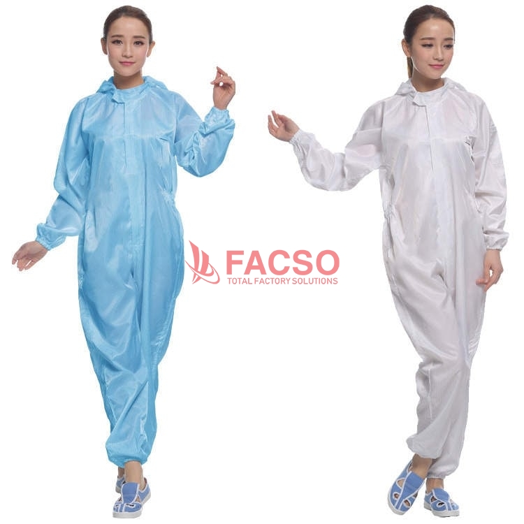 Quần Áo Phòng Sạch Liền Thân 