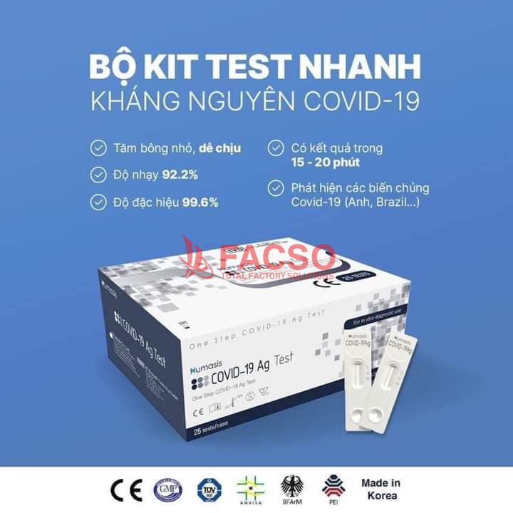 BỘ KIT TEST NHANH COVID - 19 HUMASIS